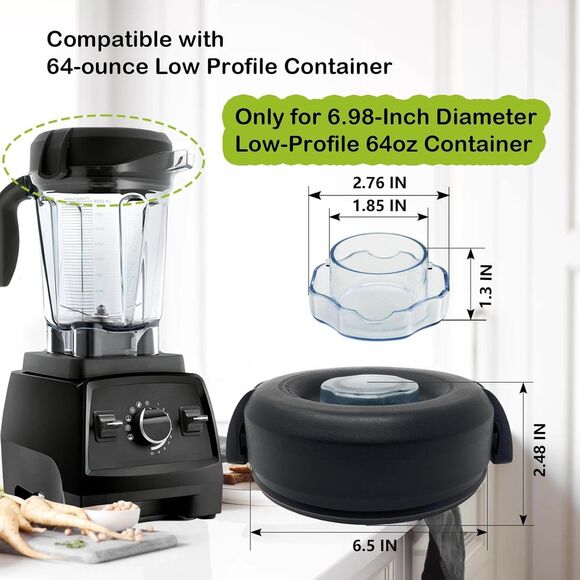 Vitamix Lid Replacement 64 oz Low-Profile Container Lid for 750, 7500, 5300, 780 - Picture 2 of 8
